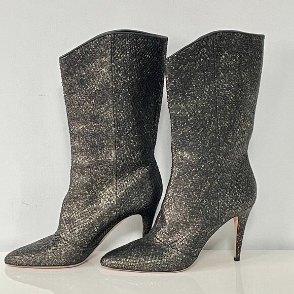 NWOT - Cavallini All Leather High Heel Boots in Reptile Print - Made in Italy - Picture 2 of 15